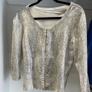 Large White House black market cardigan.